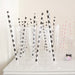 Black and White Sailor Stripe Paper Straws Set