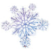 Prismatic Snowflake Cluster Huge 32 inch Foil Balloon