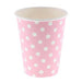 Pink and White Polka Dots Paper Cups