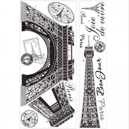 Eiffel Tower Giant Wall Decal Set
