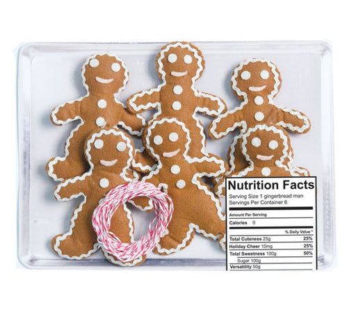 Handmade felt gingerbread men garland for Christmas decor