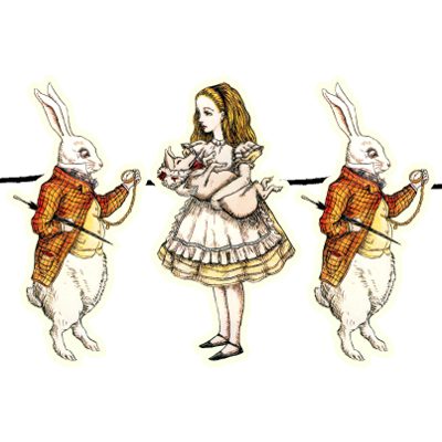 Alice in Wonderland Paper Garland