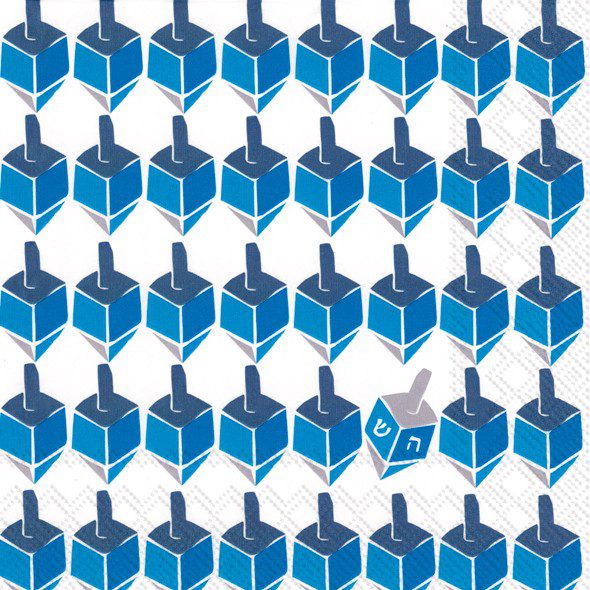 Hanukkah Dreidel Luncheon Napkins – 2 Packets