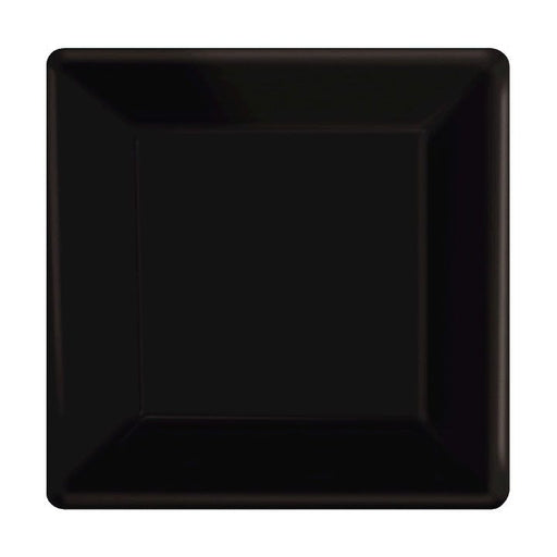 Black Square Dessert Paper Plates