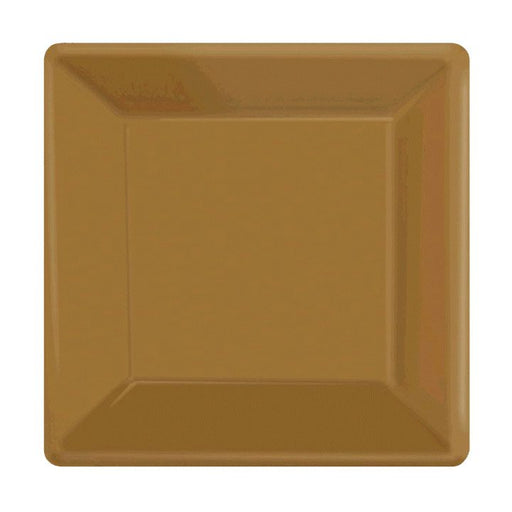 Gold Square Dessert Paper Plates