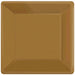Gold Square Dinner Paper Plates