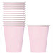 Pale Pink Paper Cups Set