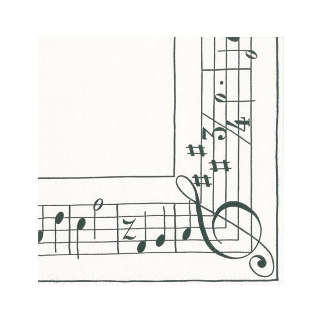 Sonata Musical Notes Cocktail Napkins – 2 Packets