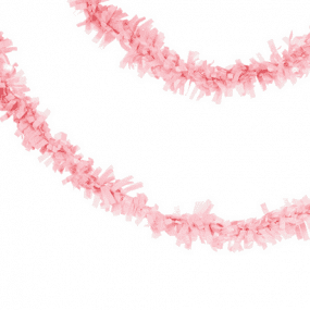 Pink Paper Fringe Tissue Garland