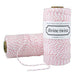 Pink and White Bakers Twine – Ideal for Crafting and Baking