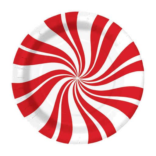 Candy Swirl Dessert Paper Plates