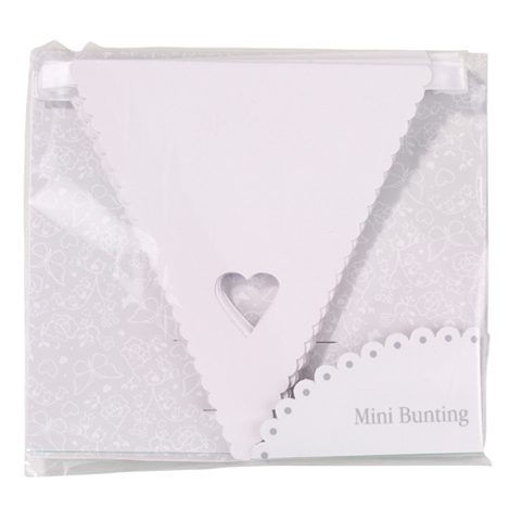 White Heart Bunting