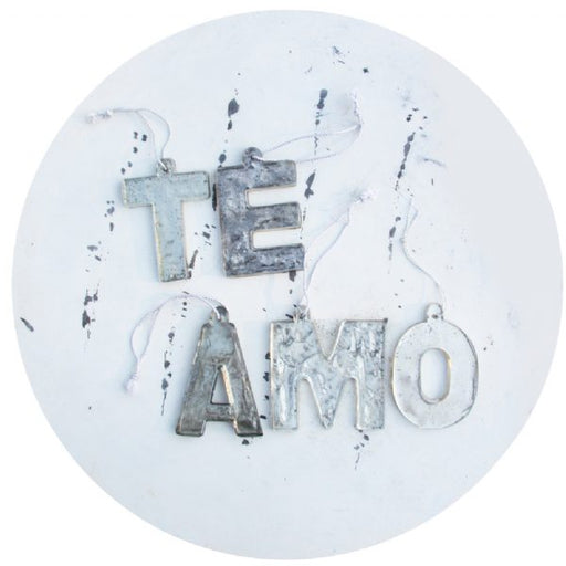 TE AMO Metal Mirror Ornaments available