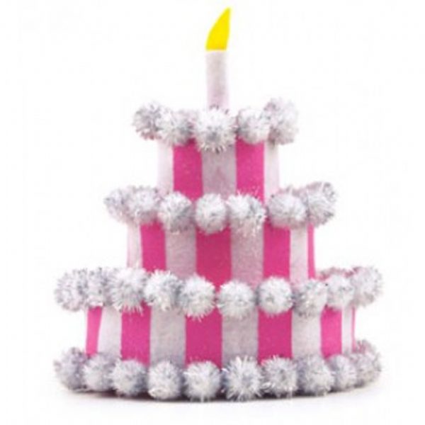 3 Tier Pink Birthday Cake Hat