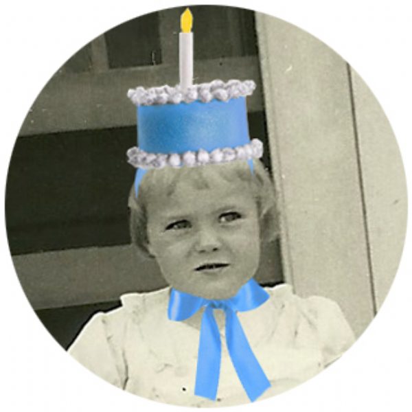 Blue Birthday Cake Hat