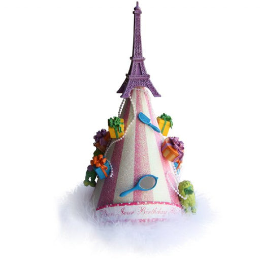 Bon Jour Birthday Girl Glitter Marabou Hat