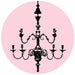 Chandelier Decal available for sale at Modern Lola