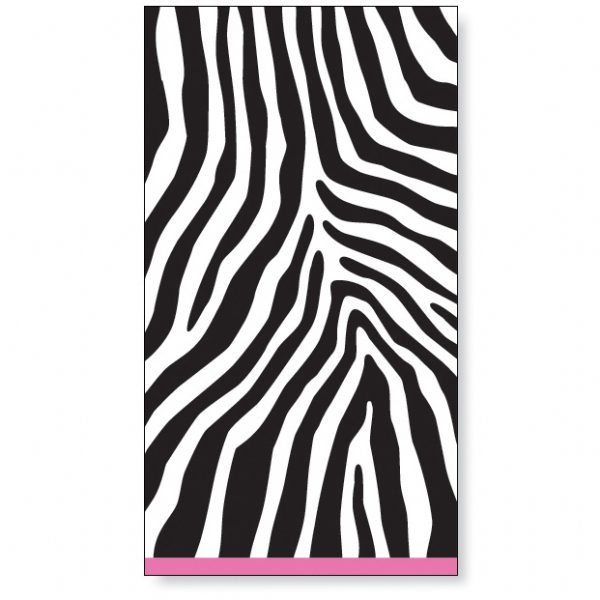 Zebra Pink Guest Napkins – 1 Packet