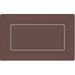Chocolate Brown Rectangle Dinner Paper Plates