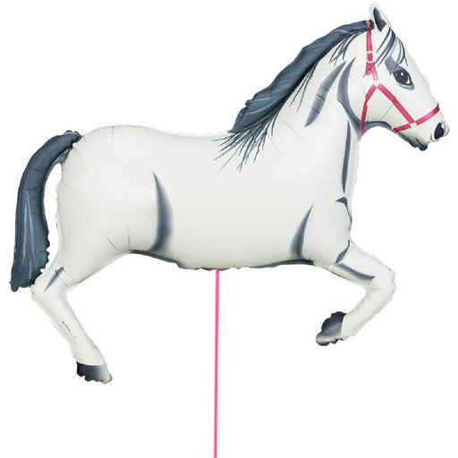 Oversized White Horse Foil Balloon