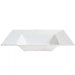 Square Plastic White Soup Bowls