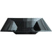 Square Plastic Black Soup Bowls