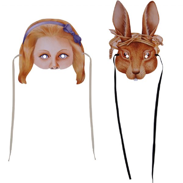 Alice in Wonderland Masks Set of 8