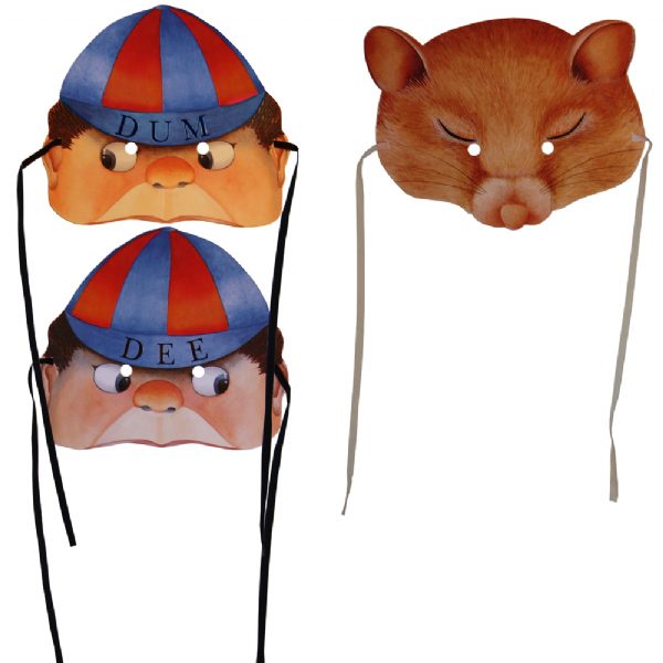 Alice in Wonderland Masks Set of 8