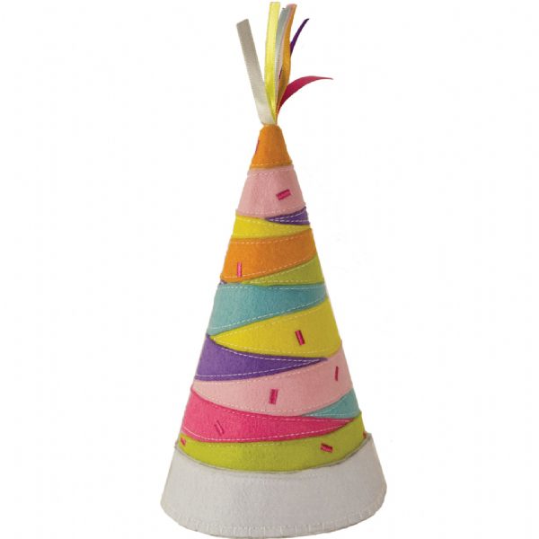 Stripe Felt Party Hat