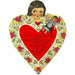 Heart Lola Paper Doll Valentine Card