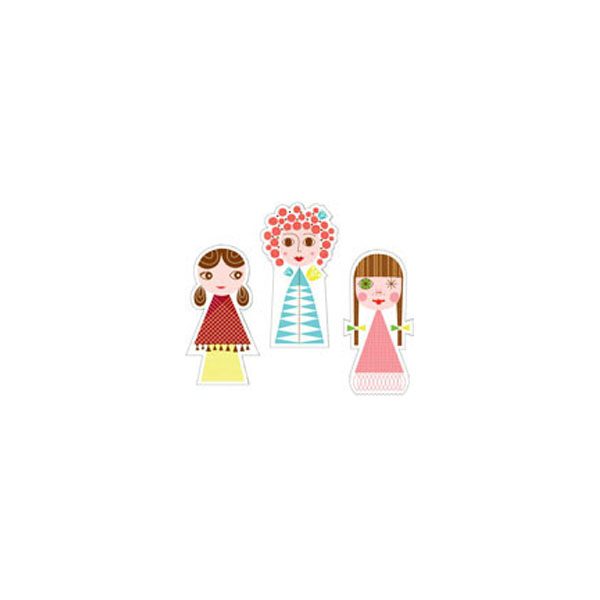 Paper Doll Parade Notecard Set