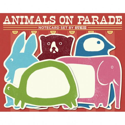 Animals on Parade Notecard Set available