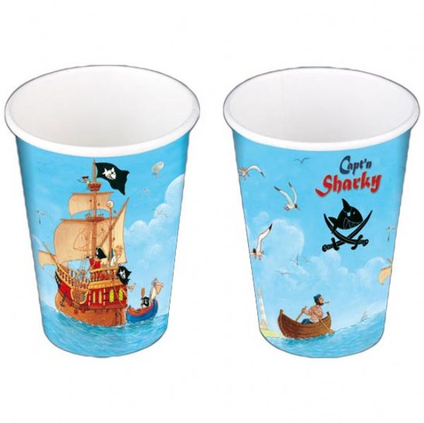 Capt'n Sharky Paper Cups