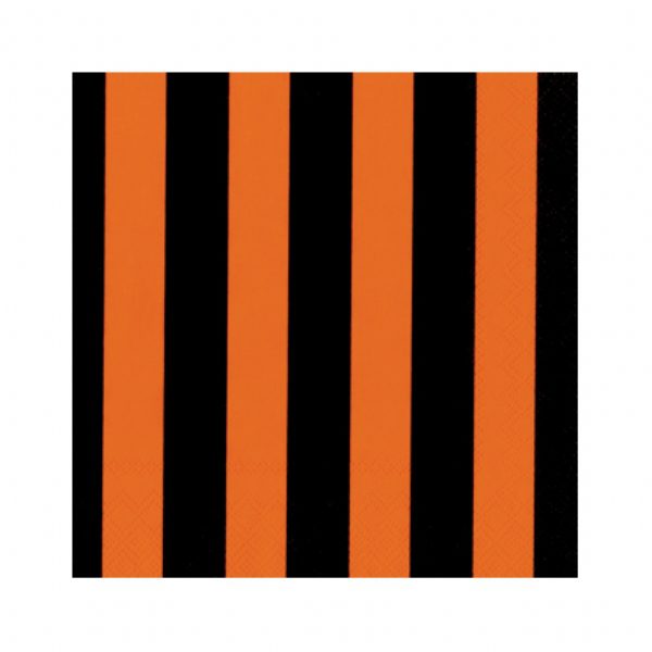 Orange and Black Polka Dot Cocktail Napkins – 1 Packet