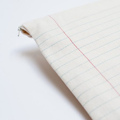 iPad Lined Paper Zippered Case