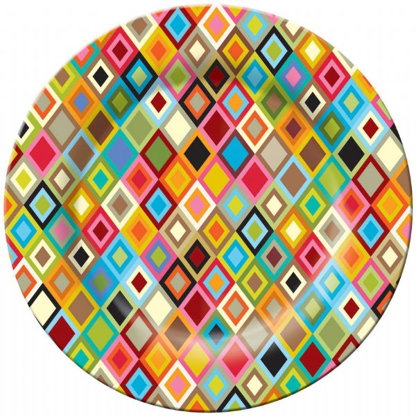 Dessert Melamine Plates Collection Set of 6 French Bull