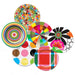 Dessert Melamine Plates Collection Set of 6 French Bull