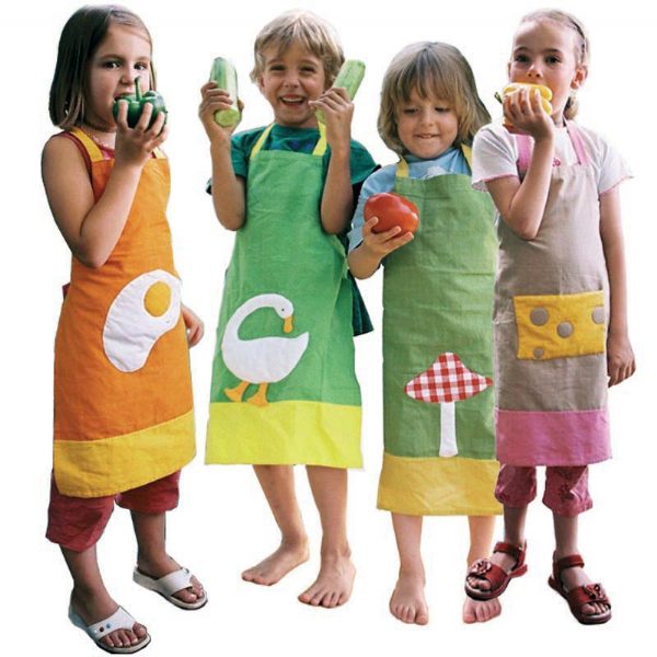 Mixed Kid + Adult Apron Set