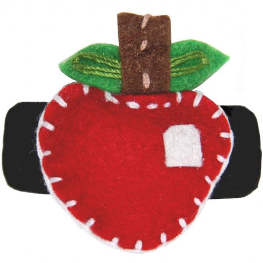 Apple Felt Hair Clip