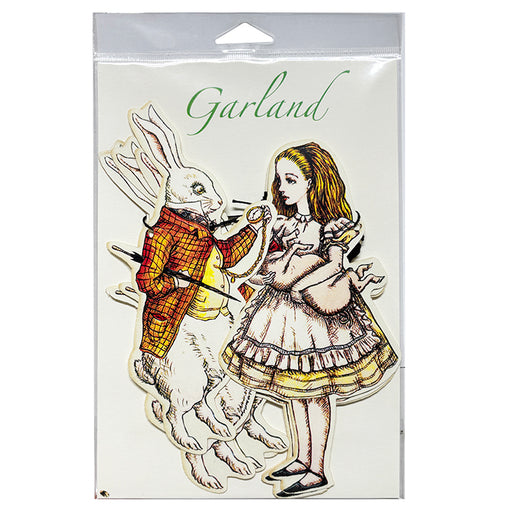 Packaged clear stamp set featuring a rabbit and a girl, with 'Garland' branding.