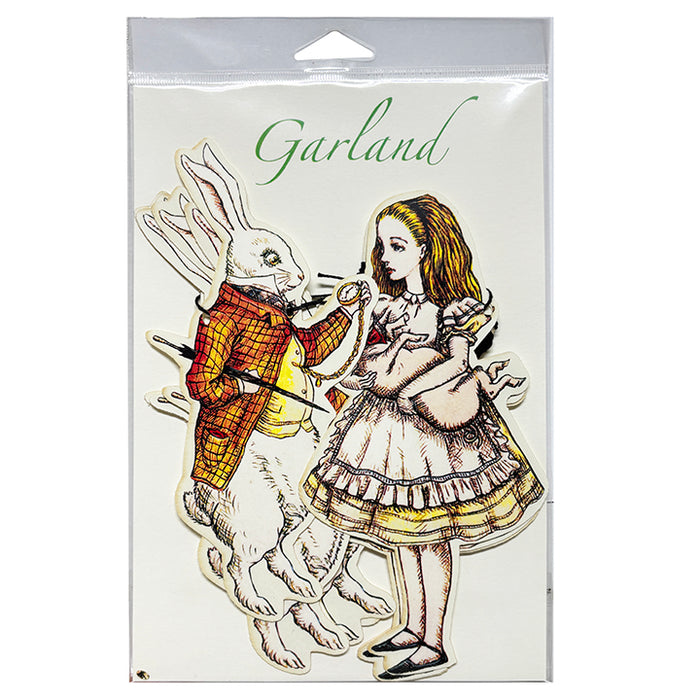 Packaged clear stamp set featuring a rabbit and a girl, with 'Garland' branding.