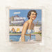 Anne Taintor Hot and Dry cocktail napkins in acrylic holder, retro woman poolside with frozen cocktails humor caption