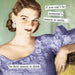 Anne Taintor cocktail napkin closeup, retro woman in purple dress 
