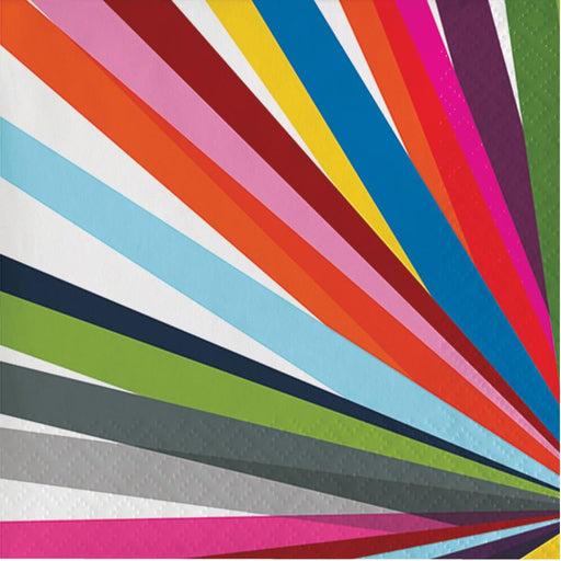 Colorful striped pattern with various colors including red, blue, green, and purple.