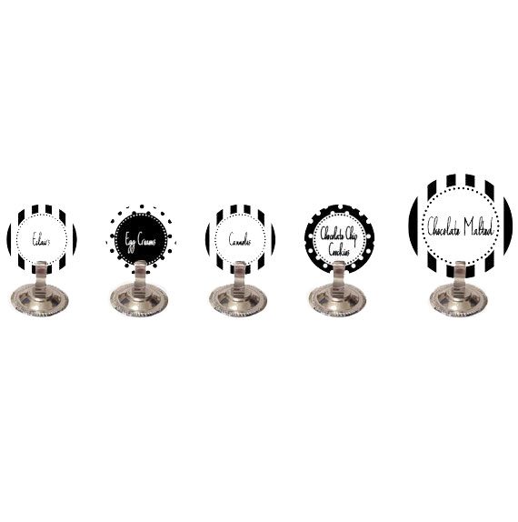 Black and White Food Tents - Custom File