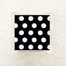 Black and White Big Dots Cocktail Napkins
