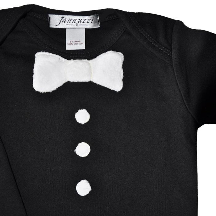 Black Tuxedo Long Sleeve Onesie