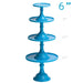 Blue 6 Inch Cake Stand Milk Glass