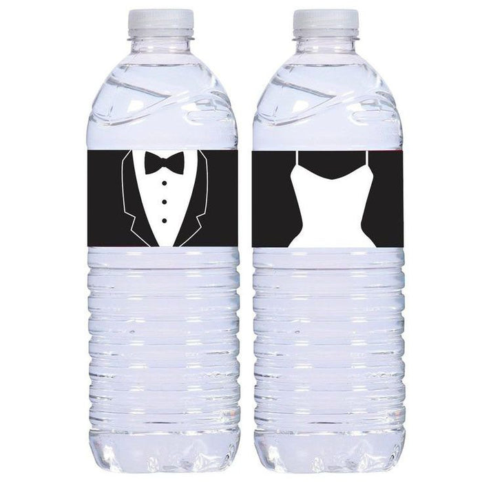 Bride and Groom Water Bottle Wraps - Custom File