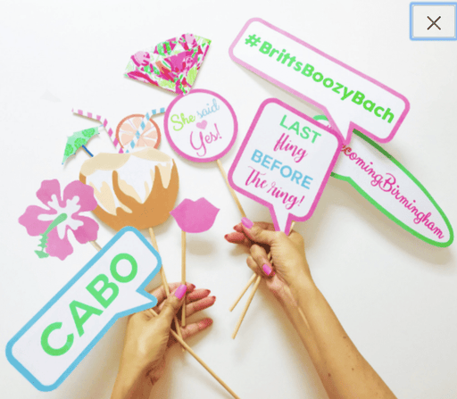 Tropical Destination Photo Props